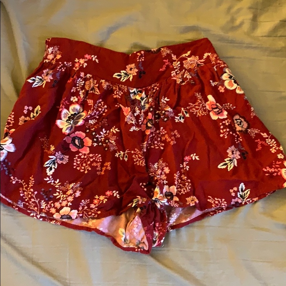 floral soft shorts